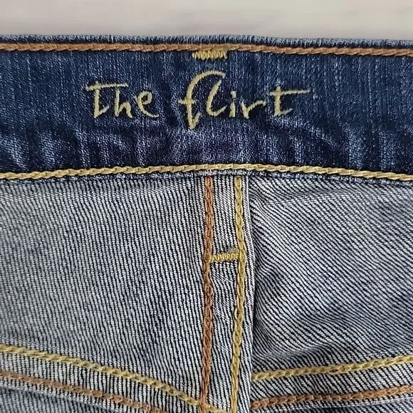 The Flirt by Old Navy boot cut blue denim jeans Women's Size 14L - Picture 10 of 14